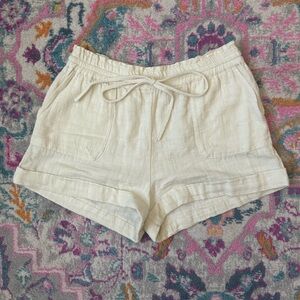uo linen shorts